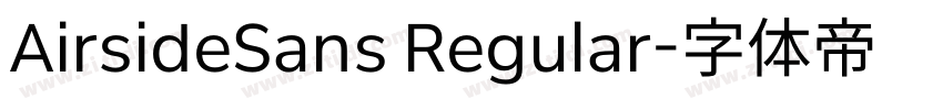 AirsideSans Regular字体转换